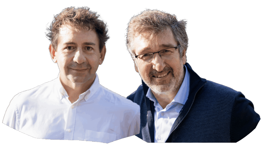 Juan Carlos de la Vela and Xavier Omella
