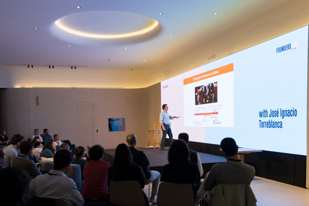 Venture Capital explores Defense Industry José Ignacio Torreblanca, Head of the Madrid Office at the European Council on Foreign Relations (ECFR), speaking at GoHub Ventures Founders Day 2024