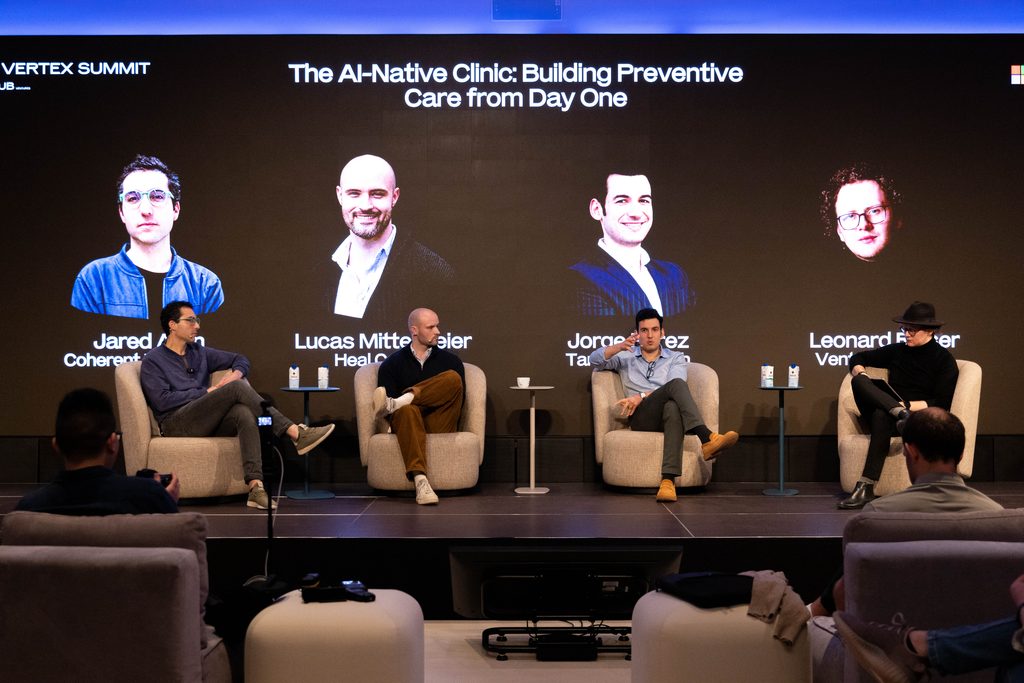 The AI-Native Clinic panel on preventive care at The Vertex Summit 2026